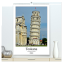 Toskana - Verschiedene Ansichten (hochwertiger Premium Wandkalender 2024 DIN A2 hoch), Kunstdruck in Hochglanz
