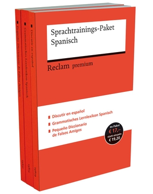 Sprachtrainings-Paket Spanisch - 3 Bände eingeschweißt. Reclam Philipp Jun., 2022.