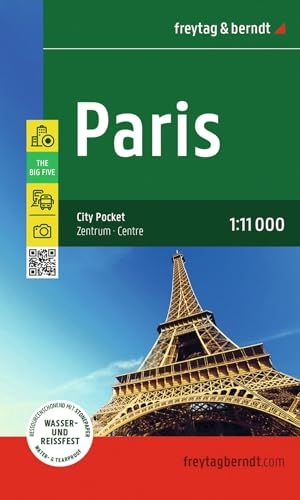 Freytag & Berndt (Hrsg.). freytag & berndt Innenstadtplan Paris 1:11.000 - City Pocket, wasserfest und reißfest. Freytag + Berndt, 2026.