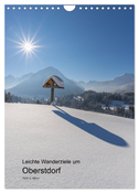 Leichte Wanderziele um Oberstdorf (Wandkalender 2024 DIN A4 hoch), CALVENDO Monatskalender