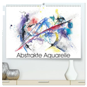 Abstrakte Aquarelle (hochwertiger Premium Wandkalender 2025 DIN A2 quer), Kunstdruck in Hochglanz