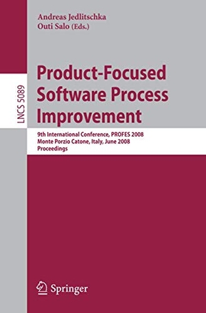 Salo, Outi / Andreas Jedlitschka (Hrsg.). Product-Focused Software Process Improvement - 9th International Conference, PROFES 2008, Monte Porzio Catone, Italy, June 23-25, 2008, Proceedings. Springer Berlin Heidelberg, 2008.
