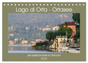 Lago di Orta - Ortasee (Tischkalender 2025 DIN A5 quer), CALVENDO Monatskalender