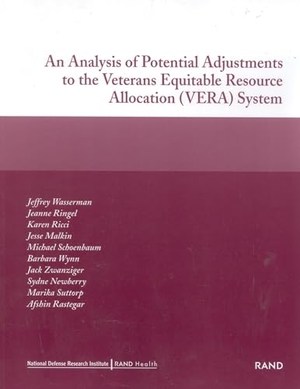 Wasserman, Jeffrey / Ringel, Jeanne et al. An Analysis of Potential Adjustments to the Veterans Equitable Resource Allocation (Vera) System. RAND Corporation, 2003.