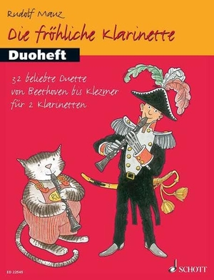 Mauz, Rudolf. Die fröhliche Klarinette - Duoheft. 2 Klarinetten. Spielbuch.. Schott Music, 2016.