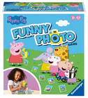 Ravensburger 20982 - Peppa Pig Funny Photo Game, Aktionsspiel mit den beliebten Figuren aus der Peppa Wutz Fernsehserie, mit handlicher Spielzeug Kamera, für 2 bis 4 Kinder ab 3 Jahren