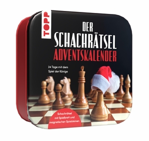 Der Schachrätsel-Adventskalender - 24 Tage mit dem Spiel der Könige. Schachrätsel mit Spielbrett und magnetischen Spielsteinen. frechverlag GmbH, 2026.