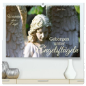 Geborgen unter Engelsflügeln (hochwertiger Premium Wandkalender 2024 DIN A2 quer), Kunstdruck in Hochglanz