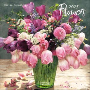 Korsch, Verlag (Hrsg.). Flowers 2025 - Broschürenkalender mit Ferienterminen. Blumen-Vielfalt. 30 x 30 cm - Wandkalender. Korsch Verlag GmbH, 2024.