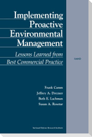 Implementing Proactive Environmental Management