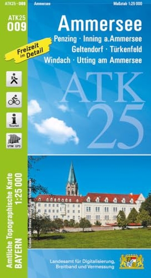 Landesamt für Digitalisierung, Breitband und Vermessung (Hrsg.). ATK25-O09 Ammersee (Amtliche Topographische Karte 1:25000) - Penzing, Inning a.Ammersee, Geltendorf, Türkenfeld, Windach, Utting am Ammersee. LDBV Bayern, 2026.
