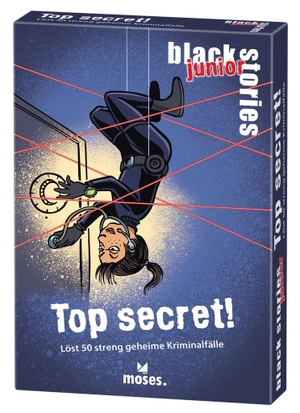 Harder, Corinna. black stories Junior Top Secret! - Löst 50 streng geheime Kriminalfälle. moses. Verlag GmbH, 2023.