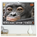 MENSCHENAFFENKINDER 2 (hochwertiger Premium Wandkalender 2024 DIN A2 quer), Kunstdruck in Hochglanz