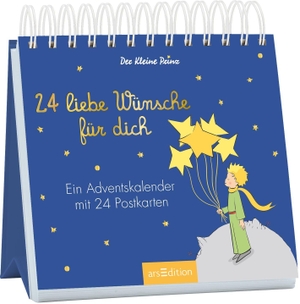 Postkarten-Adventskalender. Der Kleine Prinz. 24 liebe Wünsche für dich - Ein Adventskalender mit 24 Postkarten. Ars Edition GmbH, 2026.