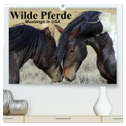 Wilde Pferde ¿ Mustangs in USA (hochwertiger Premium Wandkalender 2024 DIN A2 quer), Kunstdruck in Hochglanz