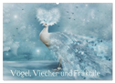 Vögel, Viecher und Fraktale (Wandkalender 2024 DIN A2 quer), CALVENDO Monatskalender