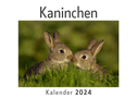 Kaninchen (Wandkalender 2024, Kalender DIN A4 quer, Monatskalender im Querformat mit Kalendarium, Das perfekte Geschenk)