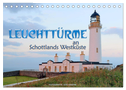 Leuchttürme an Schottlands Westküste (Tischkalender 2025 DIN A5 quer), CALVENDO Monatskalender