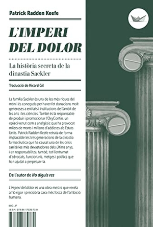 Keefe, Patrick Radden. L'imperi del dolor. EDICIONS DEL PERISCOPI, 2021.