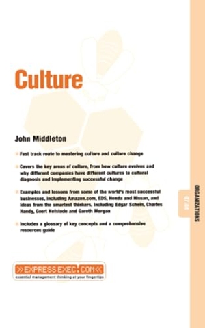 Middleton, John. Culture - Organizations 07.04. Wiley, 2002.