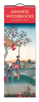 Japanese Woodblocks - Japanische Holzschnitte - Slimline-Kalender 2027 - Original Flame Tree Publishing-Kalender Slimeline [Kalender]