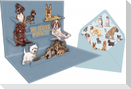 Pop-up-Grußkarte - I love Dogs