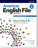 American English File: Level 2: Student Book/Workbook Multi-Pack B with Online Practice