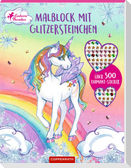 Malblock mit Glitzersteinchen