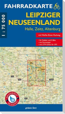 Fahrradkarte Leipziger Neuseenland 1:75.000