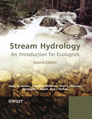 Gordon / Finlayson et al. Stream Hydrology 2e. John Wiley & Sons, 2004.