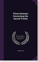 Three Sermons Concerning the Sacred Trinity