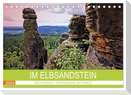 Im Elbsandstein - Sächsisch-böhmische Schweiz (Tischkalender 2024 DIN A5 quer), CALVENDO Monatskalender