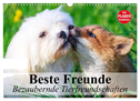 Beste Freunde. Bezaubernde Tierfreundschaften (Wandkalender 2024 DIN A3 quer), CALVENDO Monatskalender