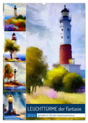 Leuchttürme der Fantasie (Wandkalender 2024 DIN A2 hoch), CALVENDO Monatskalender