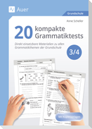 20 kompakte Grammatiktests für Klasse 3 und 4
