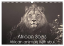 African Souls African animals with soul (Wall Calendar 2025 DIN A3 landscape), CALVENDO 12 Month Wall Calendar