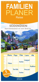 Familienplaner 2024 - Südindien - Naturparadies in den Bergen mit 5 Spalten (Wandkalender, 21 x 45 cm) CALVENDO
