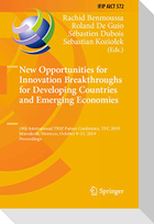 New Opportunities for Innovation Breakthroughs for Developing Countries and Emerging Economies