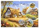 Kleine Cottages - Romantische Fantasiehäuschen (Wandkalender 2025 DIN A2 quer), CALVENDO Monatskalender