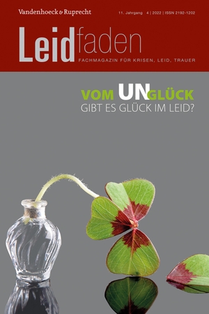 Brathuhn, Sylvia / Erika Schärer-Santschi et al (Hrsg.). Vom Un-Glück - Gibt es Glück im Leid? - Leidfaden 2022, Heft 4. Vandenhoeck + Ruprecht, 2022.