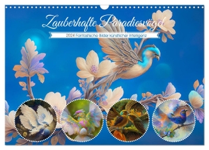 Di Chito, Ursula. Zauberhafte Paradiesvögel (Wandkalender 2024 DIN A3 quer), CALVENDO Monatskalender - Schöne Paradiesvögel - KI-generiert. Calvendo, 2023.