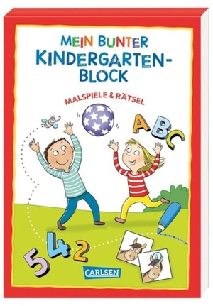 Sörensen, Hanna. Mein bunter Kindergarten-Block: Malspiele und Rätsel. Carlsen Verlag GmbH, 2021.