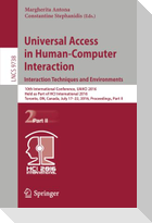 Universal Access in Human-Computer Interaction. Interaction Techniques and Environments