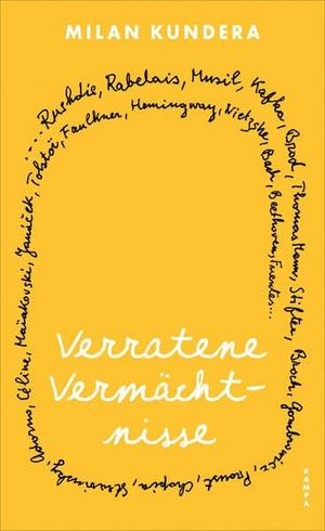 Kundera, Milan. Verratene Vermächtnisse. Kampa Verlag, 2025.