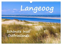 Langeoog - Schönste Insel Ostfrieslands (Wandkalender 2024 DIN A3 quer), CALVENDO Monatskalender
