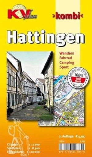 Tacken, Sascha René. Hattingen, KVplan, Wanderkarte/Radkarte/Stadtplan, 1:20.000 / 1:10.000 / 1:2.500 - KVplan, Wanderkarte/Radkarte/Stadtplan, 1:20.000 / 1:8.500. KommunalVerlag Tacken e.K, 2021.