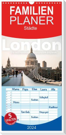 Familienplaner 2024 - London - Die faszinierende Hauptstadt Englands. mit 5 Spalten (Wandkalender, 21 x 45 cm) CALVENDO