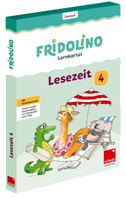 Fridolino-Lernkartei. Lesezeit 4 Übungskarten für das 4. Schuljahr