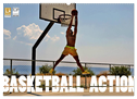 Basketball Action (Wandkalender 2024 DIN A2 quer), CALVENDO Monatskalender