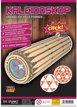 Schulze Media GmbH (Hrsg.). Bausatz Kaleidoskop - Holz-Modellbausatz eines Kaleidoskops. Dreipunkt Verlag, 2026.